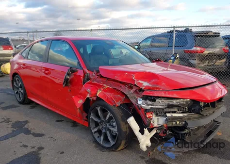 2025 Honda Civic Hybrid Sport/Sport Touring z USA, uszkodzony, nr VIN 2HGFE4F86SH310329